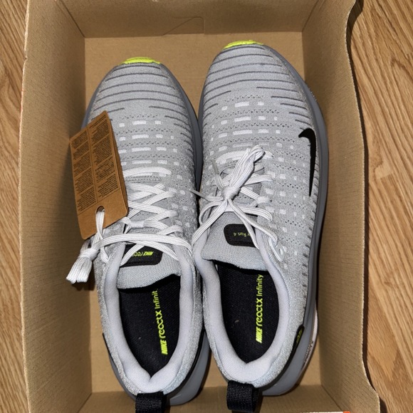 Nike Reactx Infinity Run 4 Wolf Running Sneakers DR2665-002 Men Size 11.5 No Box
